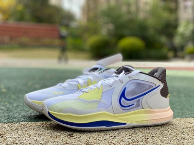 Nike Kyrie 5 Low 歐文 白藍黃 實戰 籃球鞋 男款DJ6014-100