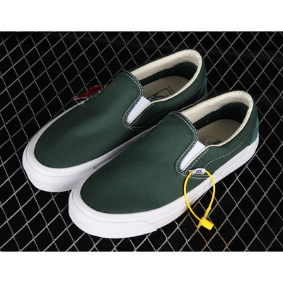 兩雙免運！Adsum x Vans Vault OG Slip-On 萬斯 聯名 灰綠拼接低幫板鞋 帆布 休閒鞋 男女款