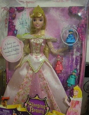 Disney迪士尼Sleeping Beauty睡美人公主Barbie芭比娃娃+仙子組