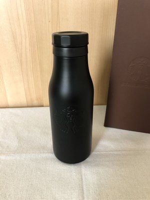 Angelia 日本星巴克 Starbucks 限量款絕版品現貨 質感黑色造型有蓋不鏽鋼杯保溫瓶隨身杯隨行杯