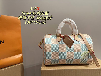 【二手包包】尺寸30.19LV Speedy枕頭包質感爆棚的美上身真的太太太有質感啦日常逛街不要太吸晴NO159459