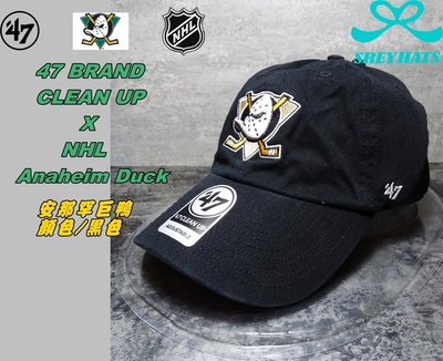 SREY帽屋]預購＊47 BRAND CLEAN UP NHL 冰球安那罕巨鴨經典LOGO 美國