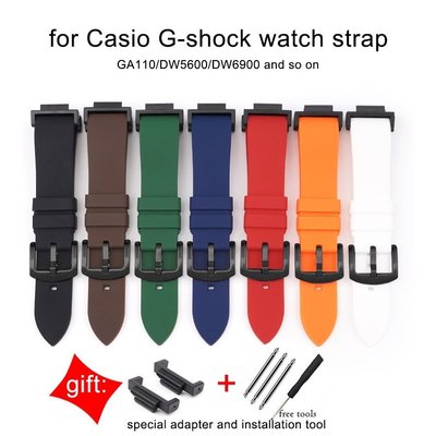 全館免運 Rubber Watch Band Replacement Strap for Casio GA110/DW-5610 可開發票