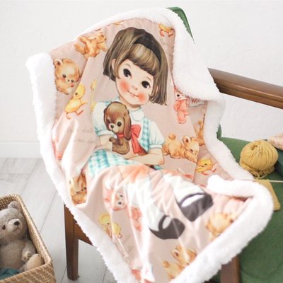 好心情日韓正品雜貨『韓國 afrocat』paper doll mate blanket v.3 第三代洋娃娃保暖毯毛毯