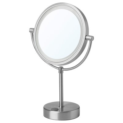 IKEA KAITUM 附燈浴鏡/立鏡/化妝鏡—桌鏡［電池式兼usb充電］