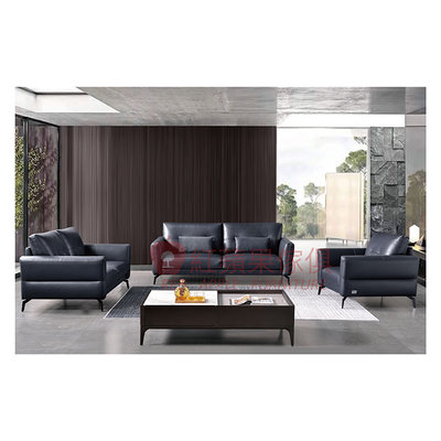 [紅蘋果傢俱]義式LJ8067沙發1+2+3(另售茶几 地櫃)  皮沙發 實木內框架 極簡 義式客廳