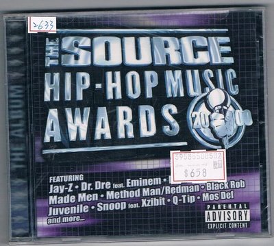 嘻哈CD-THE SOURCE HIP-HOP MUSIC AWARDS 2000-原裝進口盤(全新) 免競標