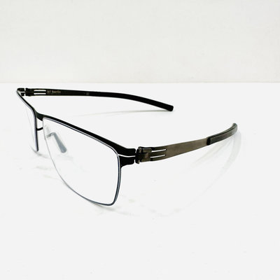 《名家眼鏡》ic! berlin 德國薄鋼框鐵灰色光學鏡框Sven H. Graphite【台南成大店 】