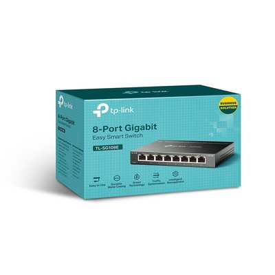 全新含發票~TP-LINK TL-SG108E 8port Gigabit 簡單管理型交換器 Switch HUB