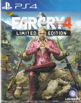 全新未拆 PS4 極地戰嚎4 限定版 (含專屬特典) -英文美版- Far Cry 4