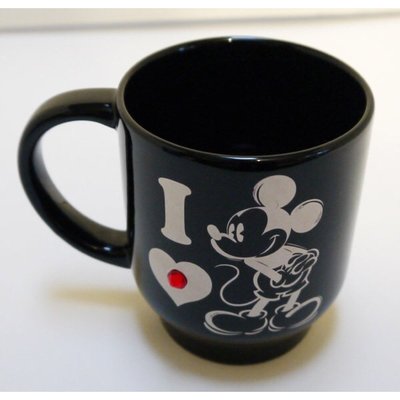 美國帶回 Disney 迪士尼 米老鼠 造型 黑色 馬克杯 咖啡杯 茶杯 花茶杯 杯子