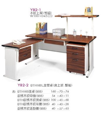 【凱渥辦公家具】BTH系列 160*70木紋面 辦公桌 電腦桌 秘書桌 職員桌 主管桌 OAY82-2L