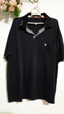男仕精品短袖上衣 黑色polo衫 專櫃購入 XL