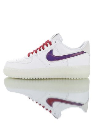 Nike Air Force 1 “De Lo Mio”休閑運動 滑板鞋“白漆皮紫鴛鴦”Bq8448-100 男女鞋