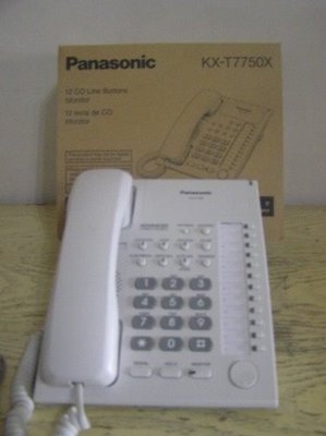 Panasonic 國際牌 KX-T 7750 日本製造 標準 12鍵 電話機 白色 壹台900 商品 保固 1 年