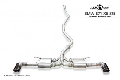 【YGAUTO】BMW E71 X6 35i 升級全新 MACH5 高流量帶三元催化頭段 當派 排氣管 底盤系統改裝