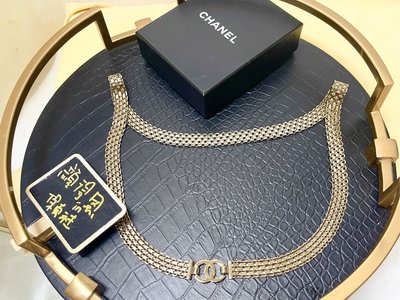 22弄 Chanel vintage 1997年 早秋 兩用 白鋼履帶 腰鍊 項鍊