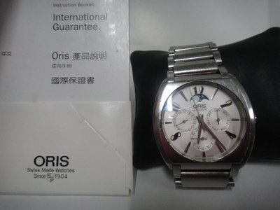 ORIS FRANK SINATRA多功能月相盈虧錶 自動上鍊 兩地時間(附原廠購買保證書)~~2006年5月購