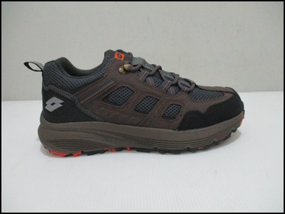 【喬治城】LOTTO 機能型登山鞋 低筒 防滑 反光 防潑水 咖啡/灰藍 LT1AMO3713