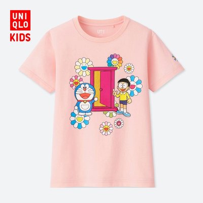 貳拾肆棒球-日本UNIQLO x 村上隆 DORAEMON哆啦 A 夢 UT T-shirt  /粉150