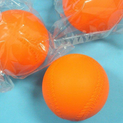 樂樂棒球 橘色低彈跳標準比賽專用球 直徑9cm MIT製一袋20個入( 定80)