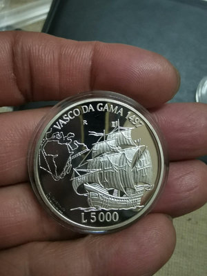 聖馬力諾1997年5000里拉精制紀念銀幣。