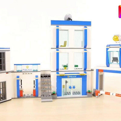 極致優品 LEGO樂高積木城市組系列60246城市警察局男孩拼裝玩具新年禮物 LG574