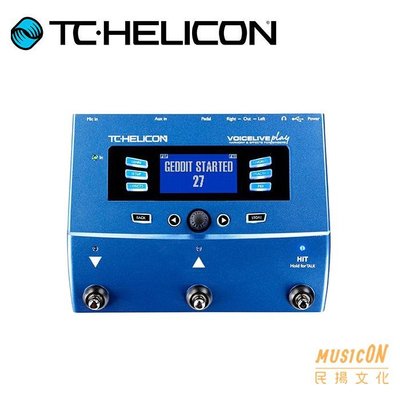 【民揚樂器】人聲效果器 TC Helicon VoiceLive Play 人聲吉他效果器 公司貨