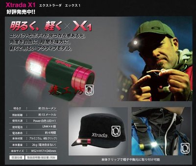 《競工坊》日本LUMICA XTRADA LED夾帽式頭燈.可旋轉自由調整角度.非Daiwa.Shimano