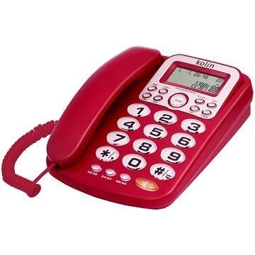 【胖胖秀OA】歌林Kolin KTP-WDP01來電顯示型電話機(紅/藍/灰)※含稅※