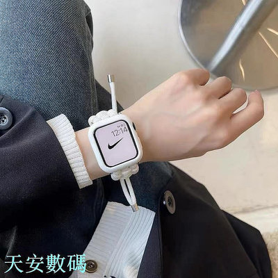 新品上架Apple Watch 的戶外生存繩錶帶 44mm 40mm 42mm 38mm 錶帶適用於 Iwatch 5