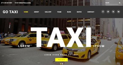 Go Taxi a Travel Category 響應式網頁模板、HTML5+CSS3、網頁設計  #17219