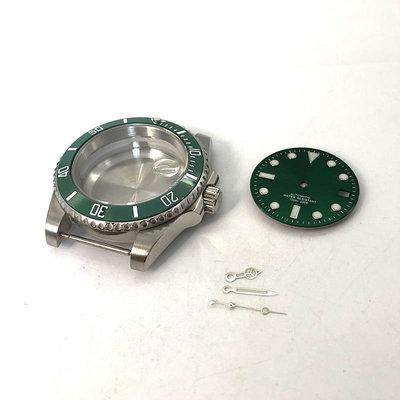 手表配件40mm精鋼表殼表盤表針配套組合適合NH35ANH36A自動機芯用