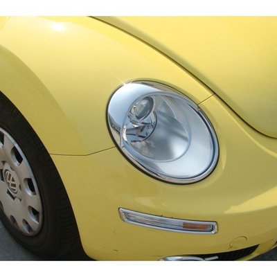 【JR佳睿精品】05-12 福斯 VW Beetle 金龜車 鍍鉻 大燈框 頭燈框 改裝 配件 裝飾 貼片