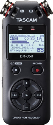 【金茂攝影】TASCAM DR-05X 攜帶型數位錄音機 公司貨 送副場兔毛罩
