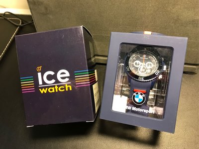 BMW x Ice watch聯名款石英三眼計時 真品