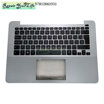 電腦零件華碩X302 X302L P302 p302LJ F302 X302la 鍵盤銀色帶C殼SP筆電配件