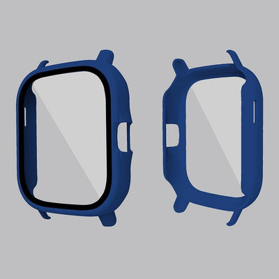 新品促銷 華米手錶AmazfitGTS2鋼化膜全包保護膜華米GTS2e高硬保護套一件式式保護殼PC硬殼+鋼化膜保護框 可