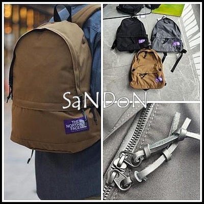 SaNDoN x『THE NORTH FACE』紫標系列設計真皮皮標設計nanamica防潑水實用後背包 231216