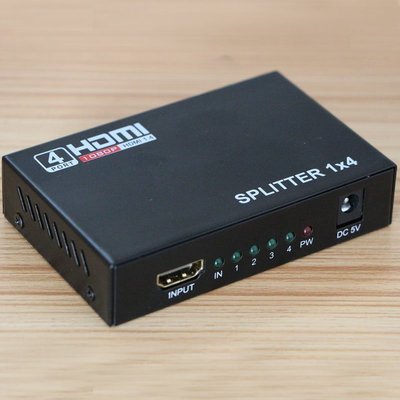 【全一網購】最新HDMI1.4版 3D 分配器 高品質 HDMI 切換器 1進4出 一進四出 Splitter 放大器