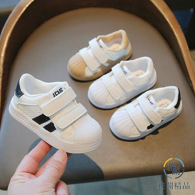 春夏新款小白鞋男寶寶軟底學步鞋嬰幼兒0-1-3歲女童單網透氣4.