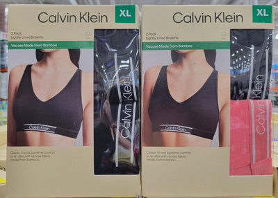 【小如的店】COSTCO好市多代購~Calvin Klein CK 凱文克萊 女無鋼圈內衣(2件組)美國尺寸 5555670