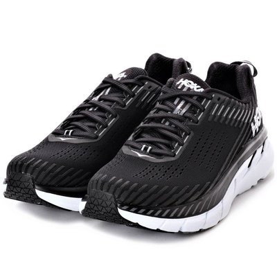 【AYW】HOKA ONE ONE CLIFTON 5 黑白 寬楦 網布 透氣 輕量 慢跑鞋 運動鞋 休閒鞋 跑步鞋
