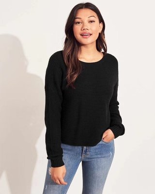 MISHIANA 美國休閒品牌 HOLLISTER 素色針織長袖毛衣 ( 特價出售 )
