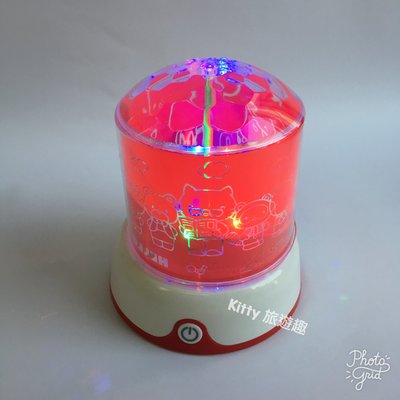 [Kitty 旅遊趣] Hello Kitty 室內投影燈 凱蒂貓 使用電池 室內擺飾燈 小夜燈 投射燈