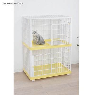 IRIS 雙開 可水洗 雙層寵物籠 双層貓籠 室內籠 IR-812（附 滑輪）每件9,700元