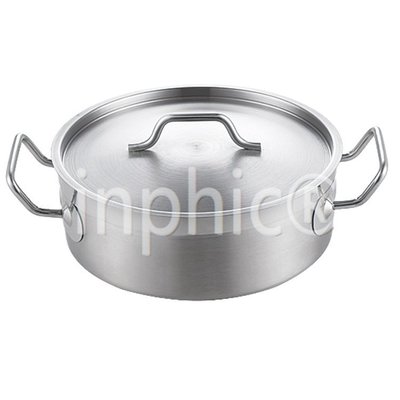 INPHIC-不鏽鋼三層複合底04款雙耳湯鍋火鍋汁鍋奶鍋燉鍋 直徑20cm高8.5cm