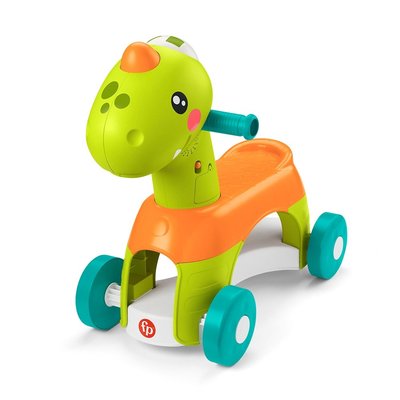 ☘ 板橋統一婦幼百貨 奇哥 Fisher-Price 費雪 音樂小恐龍踏板車/滑步車