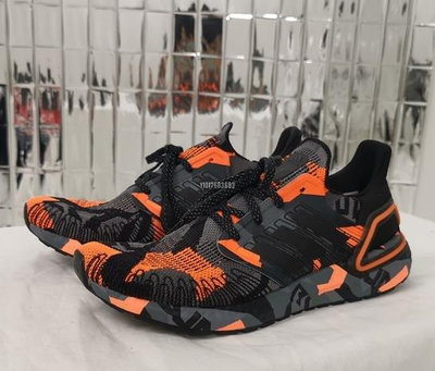 Adidas Ultra Boost 20 Consortium 黑橙 厚底爆米花透氣慢跑鞋 FV8330 男鞋公司級