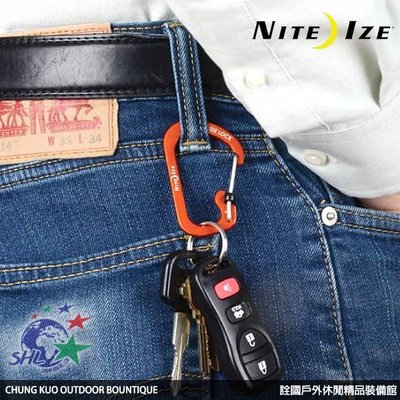 詮國 - Nite Ize SlideLock Aluminum 3號鋁製帶鎖D型扣環 / 多色可選 / CSLA3